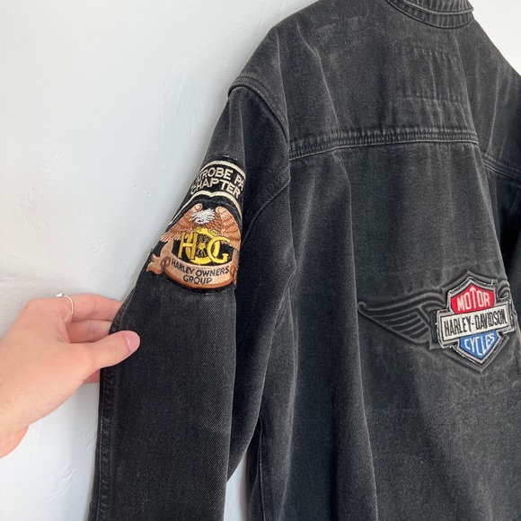 Vintage Harley Davidson Denim Jacket - Picture 5 of 5